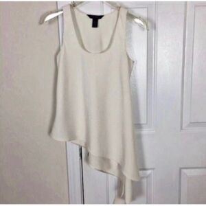 Sleeveless Cream Blouse White House Black Market XXS